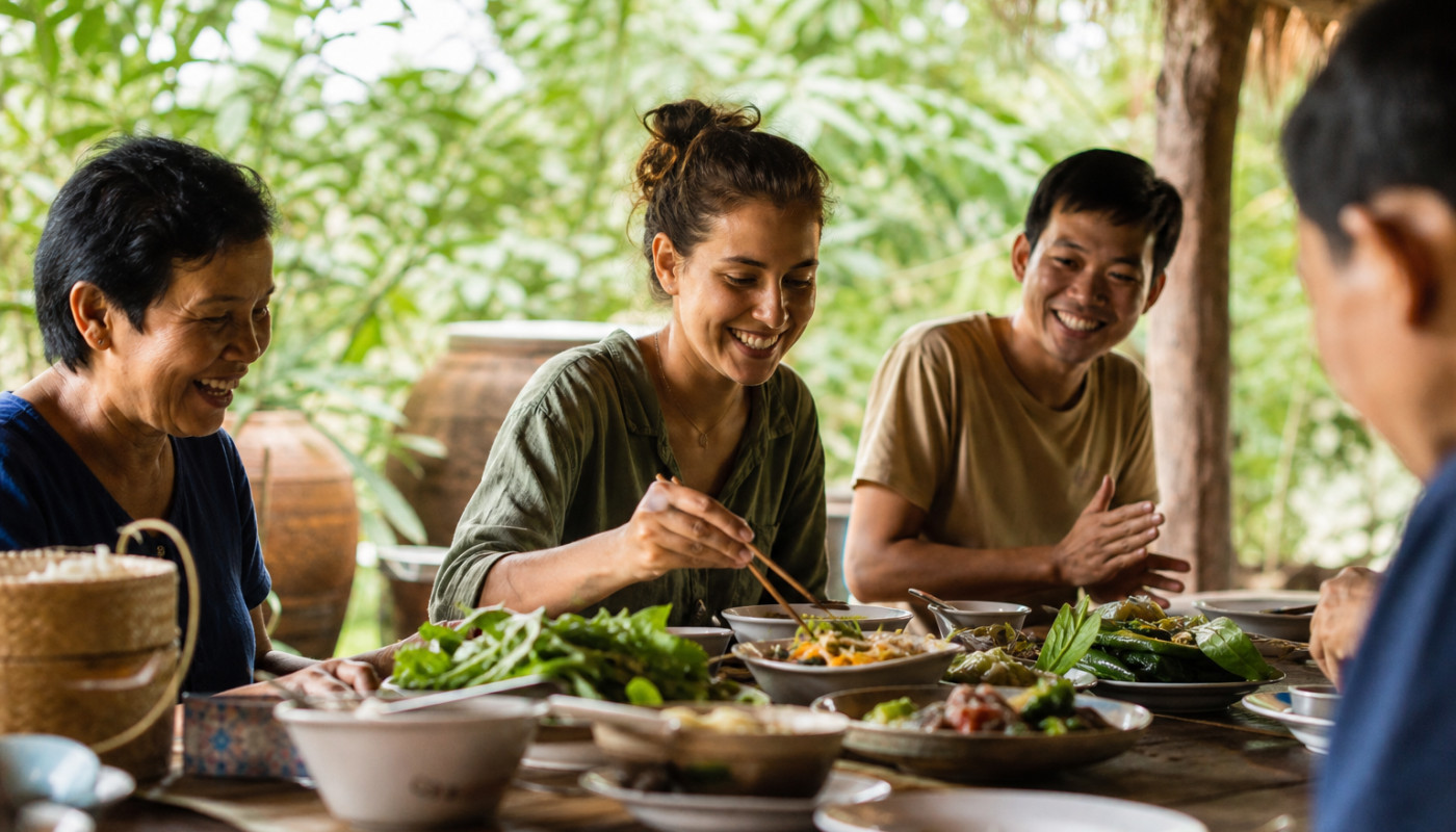 À table avec le monde : récits de voyageurs transformés par la gastronomie